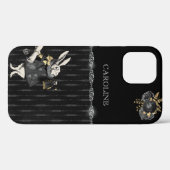 Black Gold Alice in Wonderland Case-Mate iPhone Case (Achterkant (horizontaal))