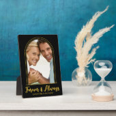 Black Gold Arch Photo Template voor altijd liefde Fotoplaat (Zijkant)