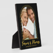 Black Gold Arch Photo Template voor altijd liefde Fotoplaat (Zijkant)