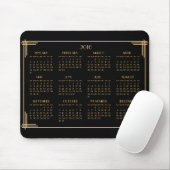 Black Gold Art Deco Calendar 2016 Muismat (Met muis)