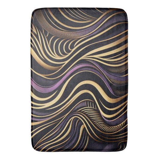 Black gold Artemis Zebra Badmat (Voorkant Verticaal)