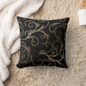Black Gold Baroque Kussen (Deken)
