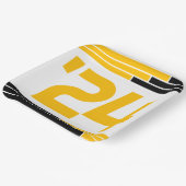 Black & Gold Bars Klasse van '24 Afstuderen Papieren Bordje (Gebogen)