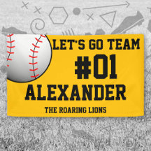 Black Gold Baseball Team Spirit