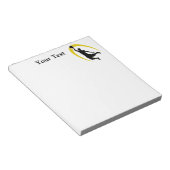 Black Gold Basketball Player Notitieblok (Schuin)