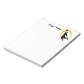 Black Gold Basketball Player Notitieblok (Linkerzijde)