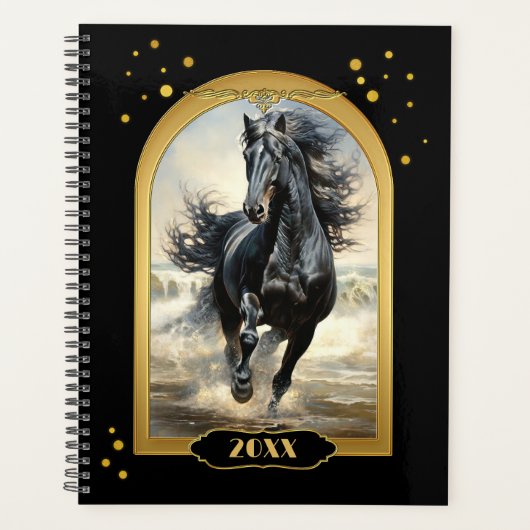 Black Gold Beach Paard Planner (Voorkant)