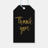 Black & Gold bedankt Cadeaulabel (Voorkant)