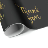 Black & Gold bedankt Cadeaupapier (Rol Hoek)