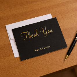 Black/Gold-bedankt kaarten