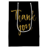 Black & Gold bedankt Medium Cadeauzakje (Achterkant)