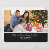 Black & Gold Believe in de magische kerstfoto (Achterkant)