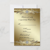 Black Gold Black Stropdas Party RSVP (Achterkant)