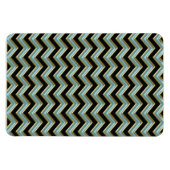 Black Gold Blauwgroen ZigZag Magneet (Horizontaal)