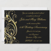 Black Gold Bloei 50-jarig Jubileum Kaart (Achterkant)