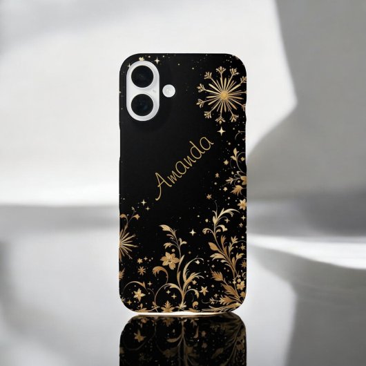 Black Gold Bloom Case-Mate iPhone Case
