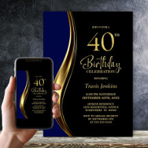Black Gold Blue 40ste Verjaardagsfeest