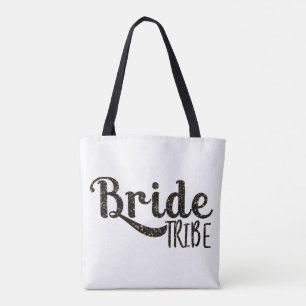 Black Gold Bride TRIBE Retro Type grafische Mode Tote Bag