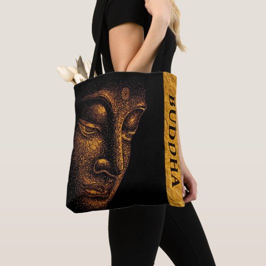 Black Gold Buddha Tote Bag (Dichtbij)