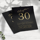 Black Gold Budget 30th Birthday Invitation Flyer<br><div class="desc">Viel uw 30e verjaardag in stijl met onze portemonnee-vriendelijke, gepersonaliseerde uitnodigingen voor de verjaardag van zwart en goud! Met ons betaalbare budget kunt u eenvoudig op maat gemaakte uitnodigingen creëer die passen bij elke leeftijd en elk moment, zodat ze perfect zijn voor elke verjaardagsbas. Ze hebben een klassieke zwarte en...</div>