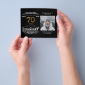 Black Gold Budget - uitnodiging op zaterdag 70e ve Flyer (Hand)