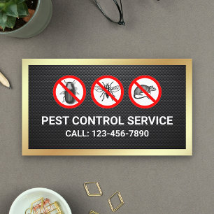 Black Gold Bugs Removal Pest Control Service Visitekaartje