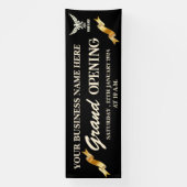 Black & Gold Business Logo Grand Opening Spandoek (Verticaal)