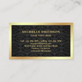 Black Gold Butter Croissant Bakery Visitekaartje (Achterkant)