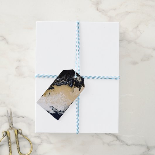 Black Gold Cadeaulabel (Met Touw)