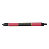 Black gold cardinal red professional promotional zwarte inkt pen (Voorkant)