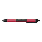 Black gold cardinal red professional promotional zwarte inkt pen (Bodem)