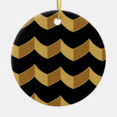 Black Gold Ceramic Ornament (Voorkant)