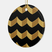 Black Gold Ceramic Ornament (Links)