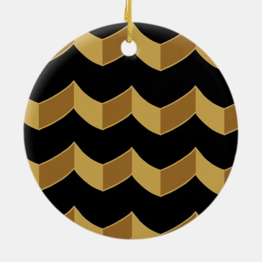 Black Gold Ceramic Ornament (Achterkant)
