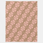 black-gold chain blanket fleece deken (Voorkant)