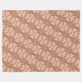 black-gold chain blanket fleece deken (Voorkant (Horizontaal))