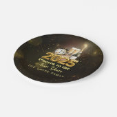 Black Gold Champagne juicht oudejaarsavond feest Papieren Bordje (Gekanteld)