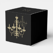 Black Gold Chandelier Wedding Bedankdoosjes (Achterkant)