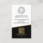 Black Gold Chic Real Estate Visitekaartje (Achterkant)
