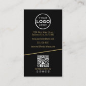 Black Gold Chic Vastgoed Visitekaartje (Achterkant)