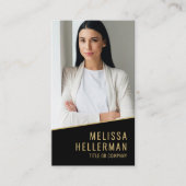 Black Gold Chic Vastgoed Visitekaartje (Voorkant)