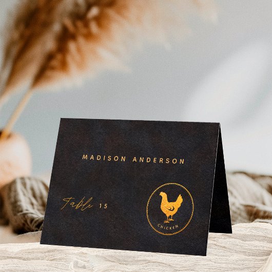 Black Gold Chicken Meal Choice Naam Kaart