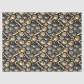 Black Gold Christmas Pattern#12 ID1009 Tissuepapier (Voorkant)