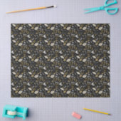 Black Gold Christmas Pattern#18 ID1009 Tissuepapier (Craft)