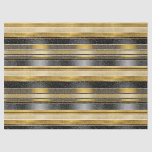 Black Gold Christmas Pattern#27 ID1009 Tissuepapier (Voorkant)