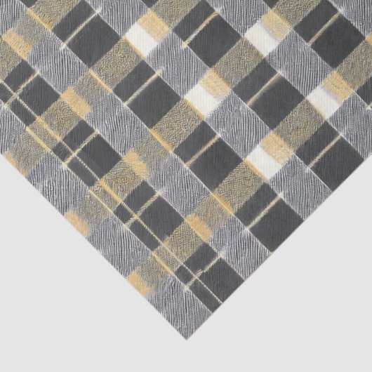 Black Gold Christmas Pattern#7 ID1009 Tissuepapier (Detail)