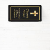 Black Gold Church 50e Jubileum Spandoek (Insitu)