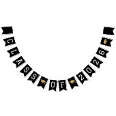 Black & Gold Class Of 2026 Graduation Party Vlaggetjes (Alle)