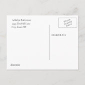 Black Gold College University Foto Afstuderen Aankondigingskaart (Achterkant)