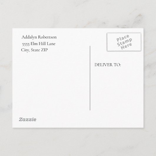 Black Gold College University Foto Afstuderen Aankondigingskaart (Achterkant)